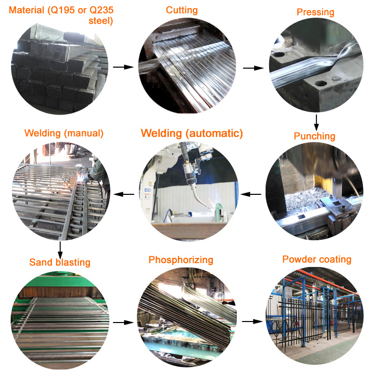 Wholesale Hot Sale Ornamental Fence Aluminum Fence Decorative Wrought Iron Fence Panels