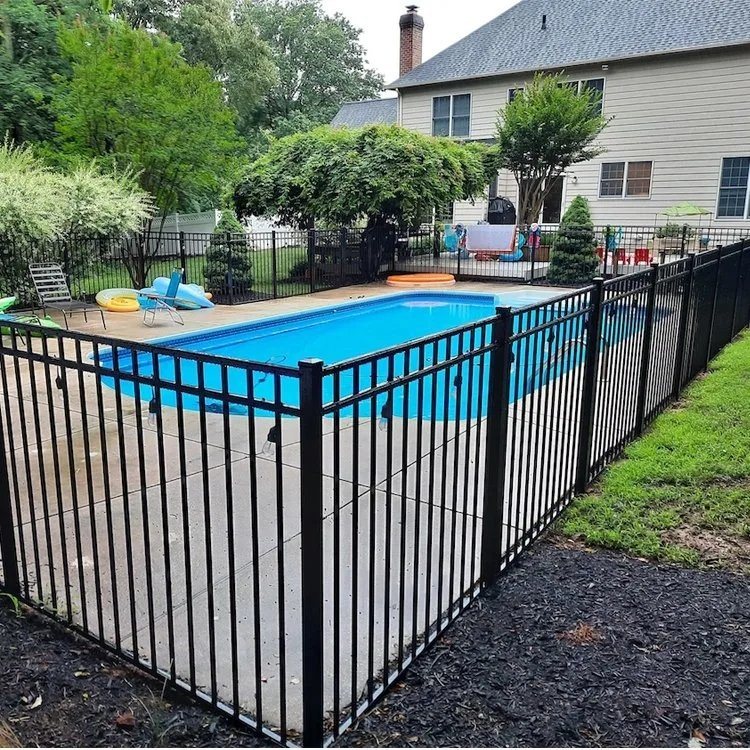 Outdoor Metal Aluminum Garden Privacy Glass Yard Balcony Securityswimming Pool Railing 9801