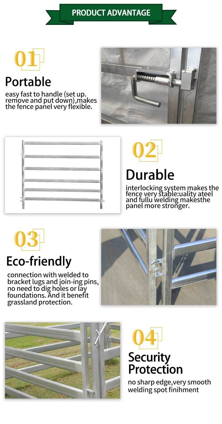 for Sale Horse/Sheep/Cattle Fence Panel/Livestock Farm Fence /Stockyard Corral Panel Yard Gate Cattle Fence