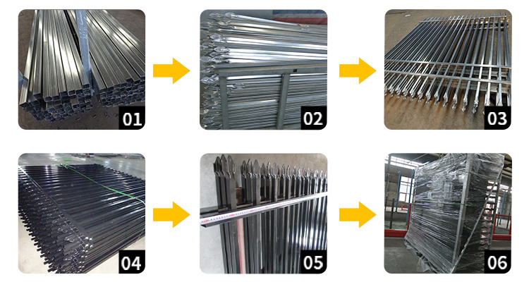 Fencing/Fence Aluminium/Garden / Swing/Driveway/Metal Sliding Panel Fence Design for House/School/Factory/Swimming Pool