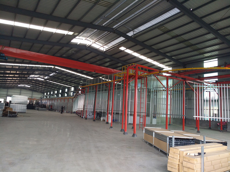 Aluminum Flat Top Rings Fence Panel Powder Coated Aluminum Fencing