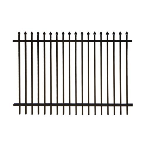 Aluminum Flat Top Rings Fence Panel Powder Coated Aluminum Fencing