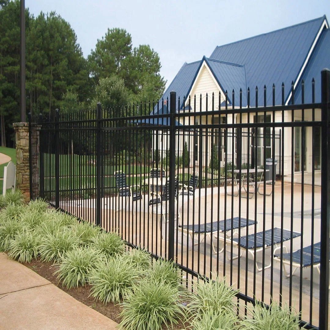 Spear Picket Fence Panel Galvanized Steel Fence Security Fencing/Gate Security Fence