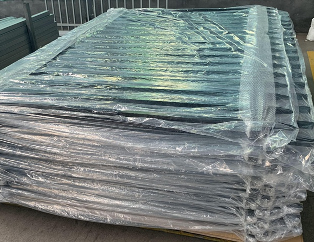 Aluminum Flat Top Rings Fence Panel Powder Coated Aluminum Fencing