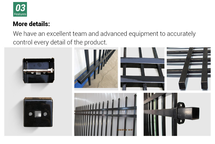 Wholesale Hot Sale Ornamental Fence Aluminum Fence Decorative Wrought Iron Fence Panels
