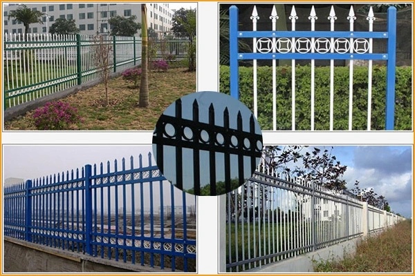 Spear Picket Fence Panel Galvanized Steel Fence Security Fencing/Gate Security Fence